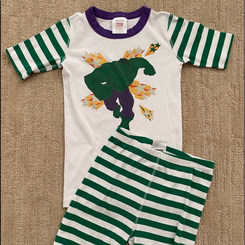 Hanna Andersson Hulk Size 12 PJs